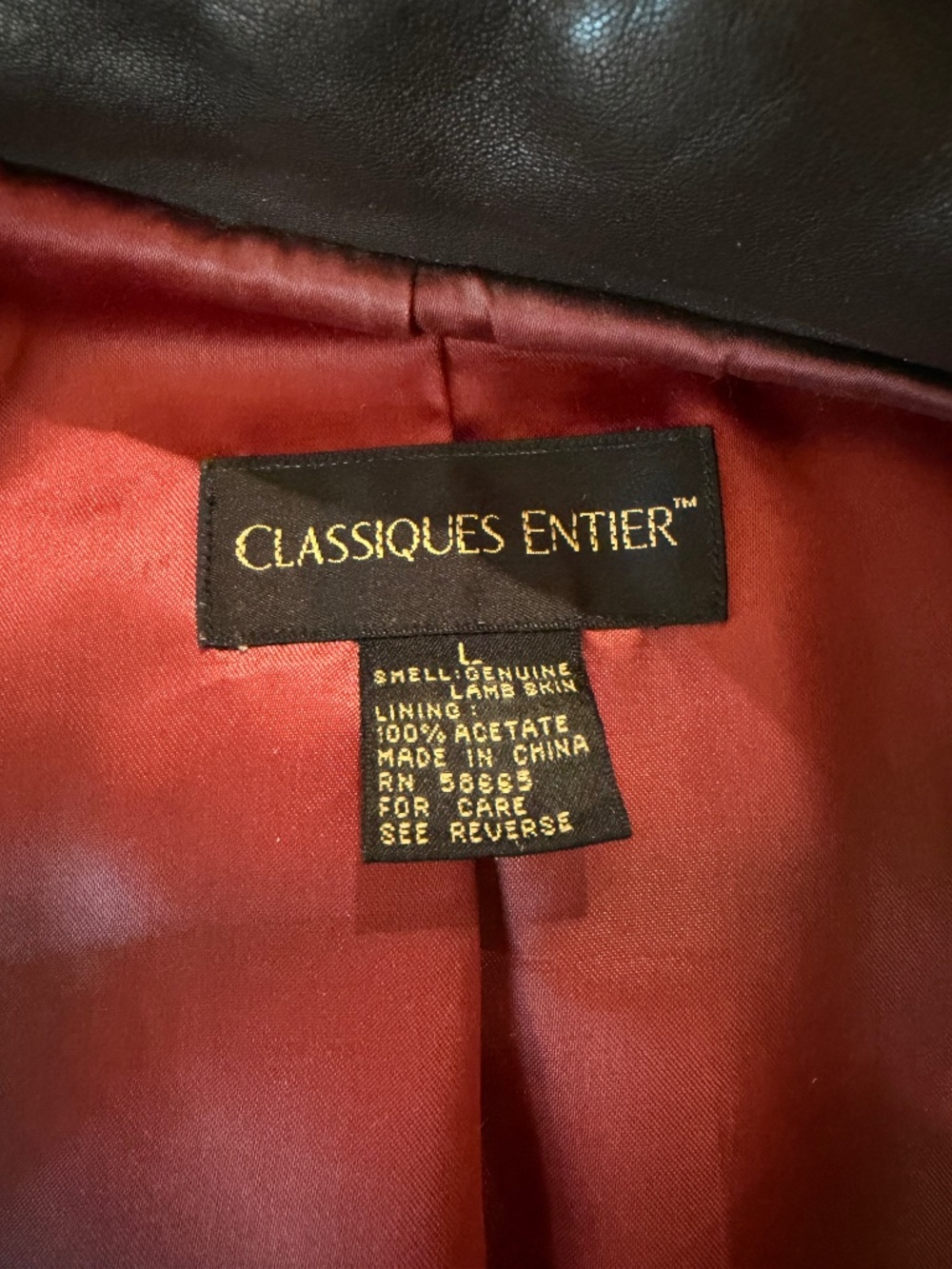 Women’s Nordstrom brand brown leather jacket
